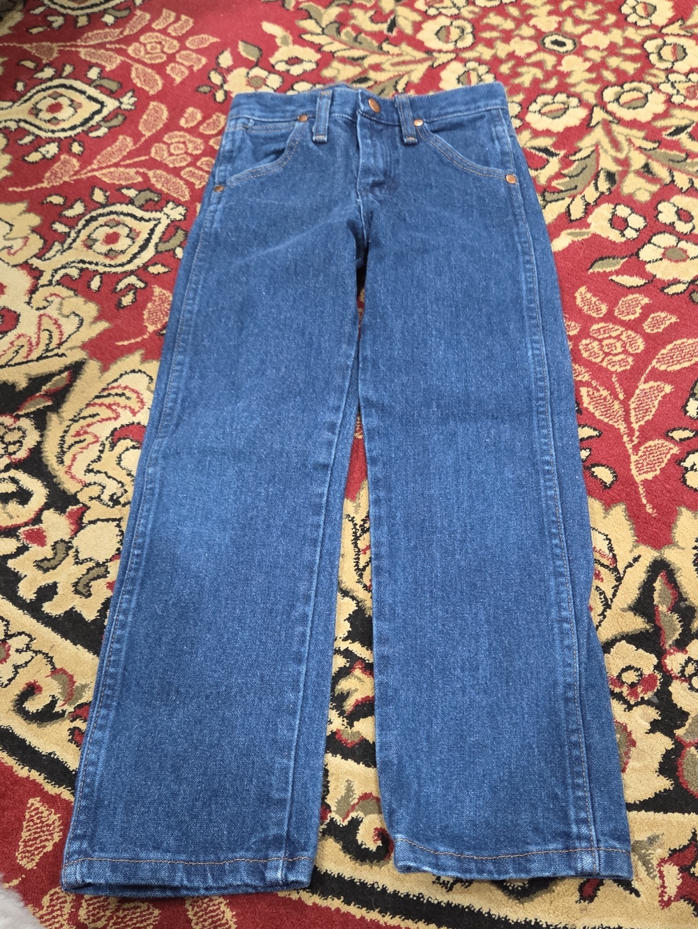 Wrangler Kids Straight-Leg Blue Denim Jeans
